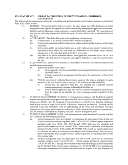15A NCAC 02B .0272 JORDAN WATER SUPPLY NUTRIENT