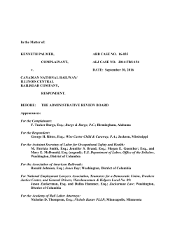 Palmer v. Canadian National Railway