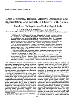 Hyperinflation, and Growth in Children with Asthma