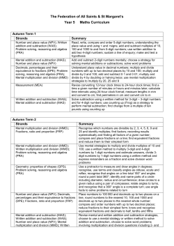 Document - The Federation of All Saints and St