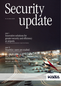 Innovative solutions for greater security and efficiency at
