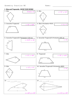 Geometry Worksheet