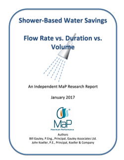 Shower-Based Water Savings