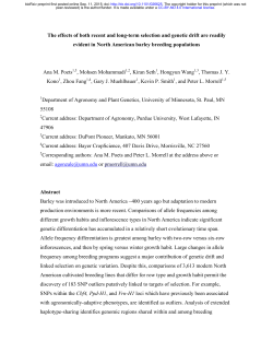 The effects of both recent and long-term selection and genetic drift