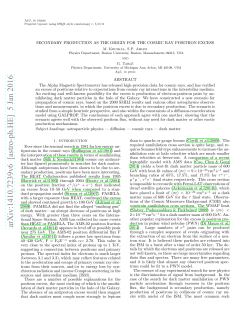 Secondary Production as the Origin for the Cosmic Ray Positron