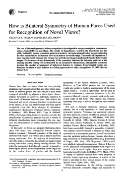 How is Bilateral Symmetry of Human Faces Used for