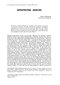 interpreting mencius