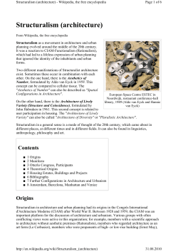 Structuralism (architecture)