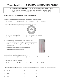 Toombs June 2016 CHEMISTRY 11 FINAL EXAM