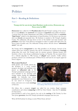 Politics - Language121