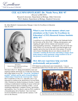 Dr. Nicole Nova - Center for Excellence in Education