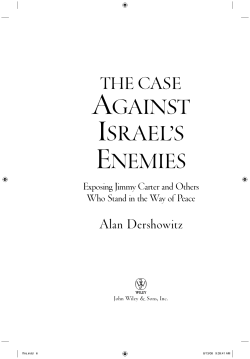 AGAINST ISRAEL`S ENEMIES