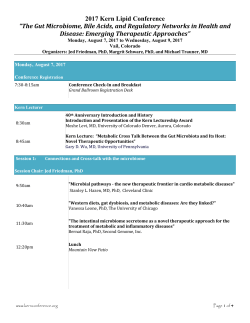 Agenda - Kern Lipid Conference