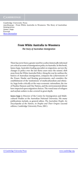 From White Australia to Woomera