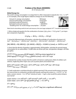 Problem of the Week (ANSWERS)
