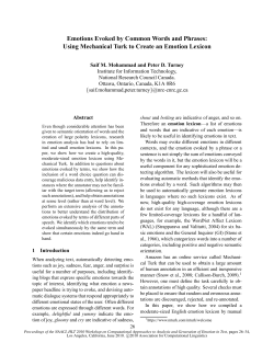 Emotions evoked by common words and phrases: Using Mechanical