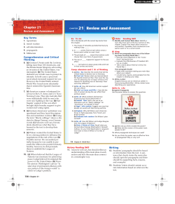 Ch. 21 WWI Test Review