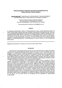Electrosynthesis of Benzoic Acid from Chlorobenzene by Carbon