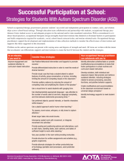 Successful Participation at School