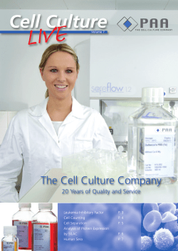 Cell Culture Live Volume 7