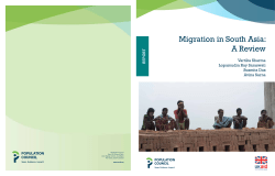Migration in South Asia: A Review