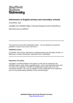 - SHURA - Sheffield Hallam University Research