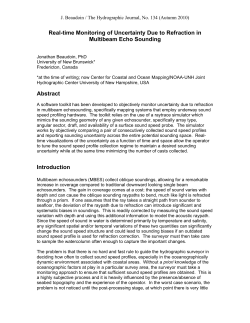 Real-time Monitoring of Uncertainty Due to Refraction in Multibeam