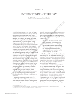 interdependence theory