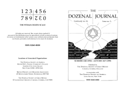 Dozenal Journal eleven - Dozenal Society of Great Britain
