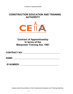 CONSTRUCTION EDUCATION AND TRAINING AUTHORITY