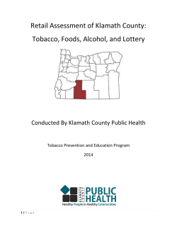 Tobacco, Foods, Alcohol, and Lottery