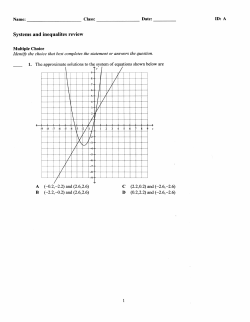 Systems and inequalites review