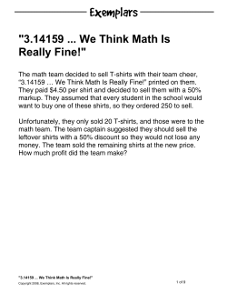 "3.14159 We Think Math Is Really Fine!"