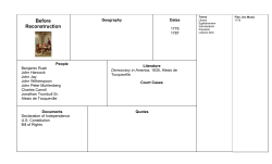 US History Era Chart