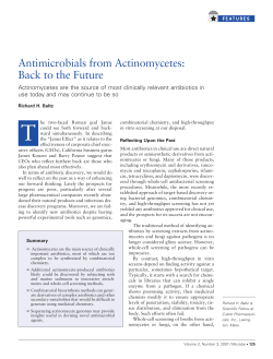 Antimicrobials from Actinomycetes - American Society for Microbiology