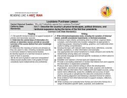 Louisiana Purchase Lesson