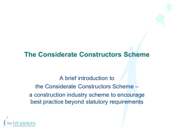 The Considerate Constructors Scheme