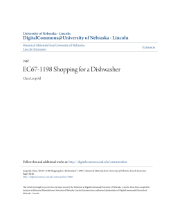EC67-1198 Shopping for a Dishwasher
