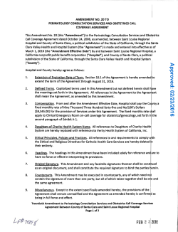 St. Louise 20th Amendment