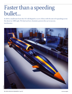 Faster than a speeding bullet