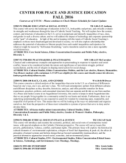 Fall 2016 - Villanova University