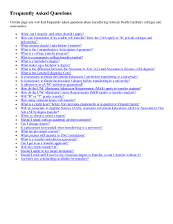 Frequently Asked Questions - Richmond Community College