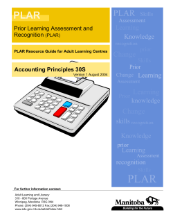 Accounting Principles 30S