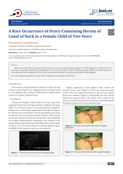 A Rare Occurrence of Ovary-Containing Hernia of Canal of Nuck in
