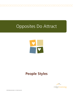 Opposites Do Attract