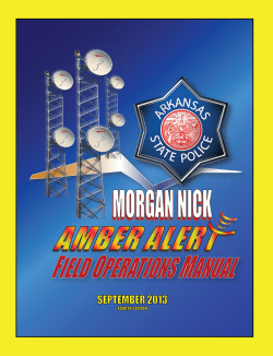 Morgan Nick Amber Alert Field Operations Manual