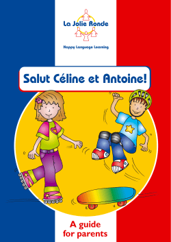 Salut C&eacute;line et Antoine!
