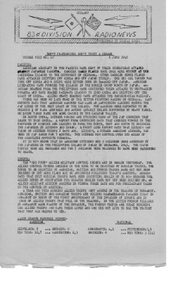 83rd Division Radio News, Germany, vol VIII #40, June 6, 1945