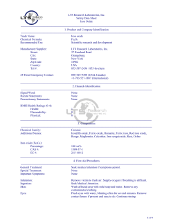 Material Safety Data Sheet - LTS Research Laboratories, Inc.