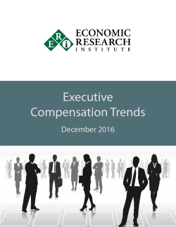 Executive Compensation Trends December 2016 The December